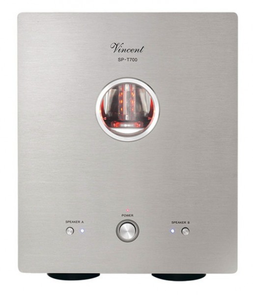 Vincent SP-T700 Hybrid Endstufe Mono silber